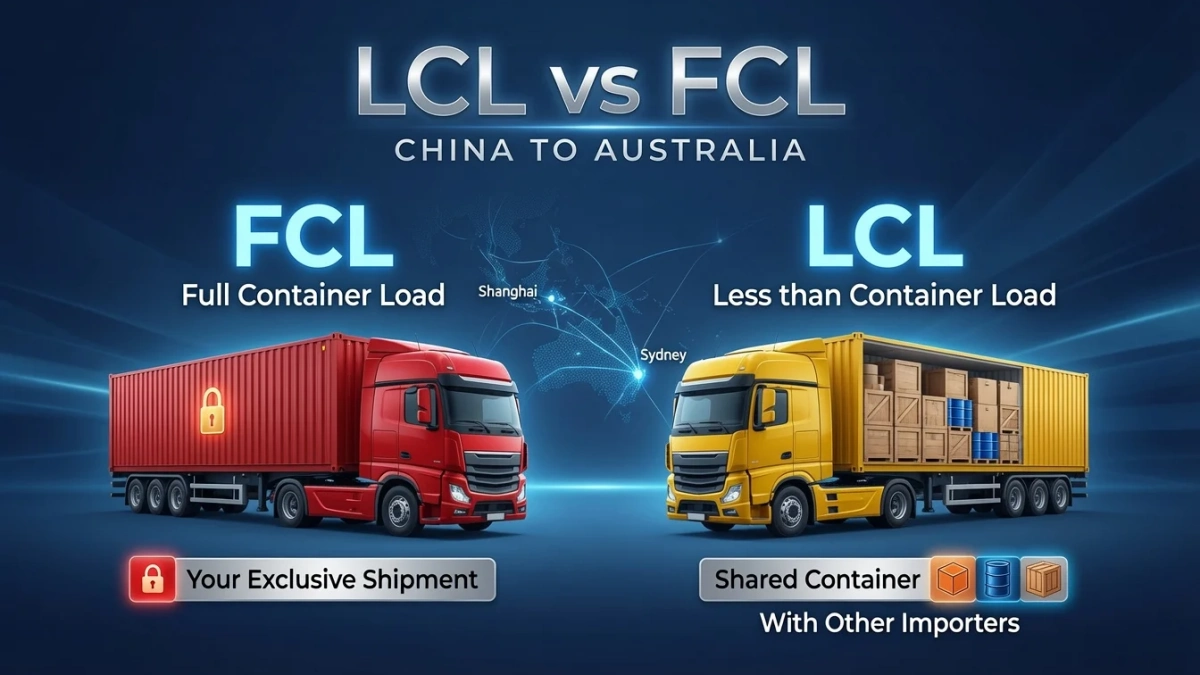 LCL vs FCL China to Australia Shipping Guide LCL vs FCL China to Australia shipping guide for importers