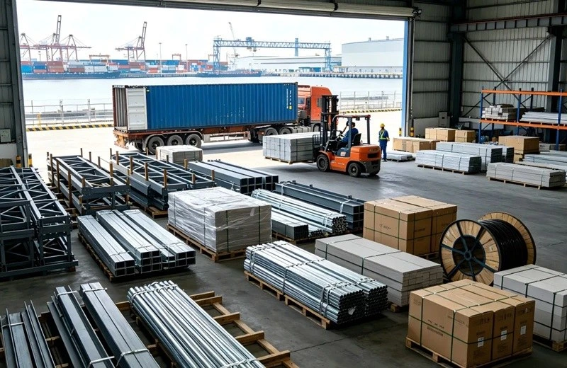 Building materials freight and logistics support from China